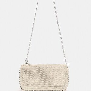 Zara Cream Crochet Crossbody Bag